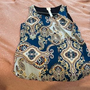 Chico’s Pattern Tank Top Size 1
